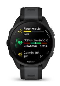 GARMIN - Garmin Forerunner 165 czarny. Rodzaj zegarka: smartwatch. Kolor: czarny. Styl: casual #3