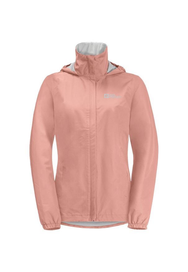 Kurtka w góry damska Jack Wolfskin 11112022919. Typ kołnierza: kaptur. Kolor: żółty, pomarańczowy, wielokolorowy, różowy. Materiał: syntetyk. Sport: wspinaczka
