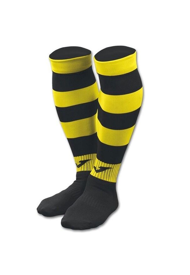 Getry piłkarskie Joma Zebra II czarno-żółty. Kolor: żółty. Wzór: motyw zwierzęcy. Sport: piłka nożna