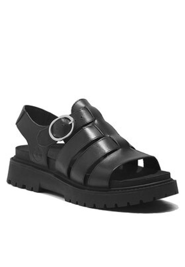Timberland Sandały Clairemont Way Fisherman Sandal TB0A635VW021 Czarny. Kolor: czarny. Materiał: skóra