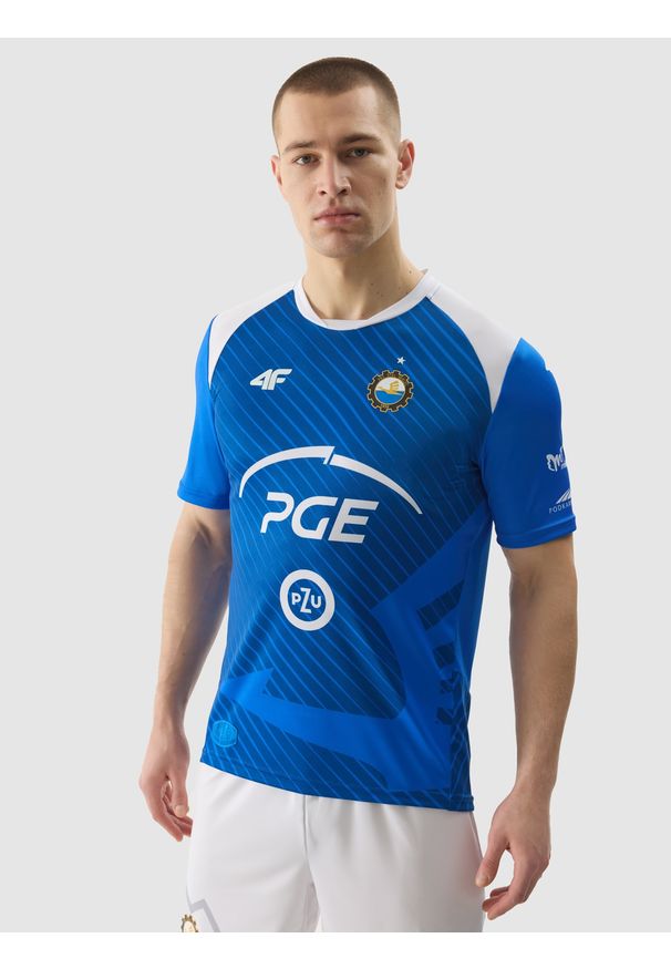 4f - 4F Koszulka klubowa z sezonu 22/23 męska 4F x Stal Mielec - multikolor 3XL. Kolor: wielokolorowy. Materiał: dzianina. Wzór: aplikacja, nadruk