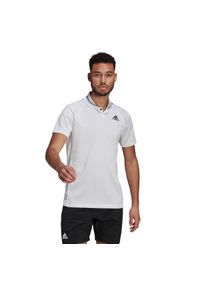 Adidas - Podkoszulek adidas Club Rib Tennis Polo. Typ kołnierza: polo. Kolor: biały, wielokolorowy, czarny. Materiał: materiał, poliester