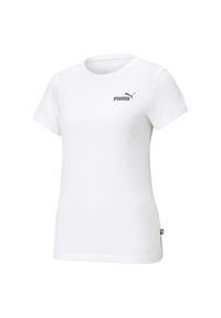 Koszulka fitness damska Puma ESS Small Logo Tee. Kolor: biały. Sport: fitness #1