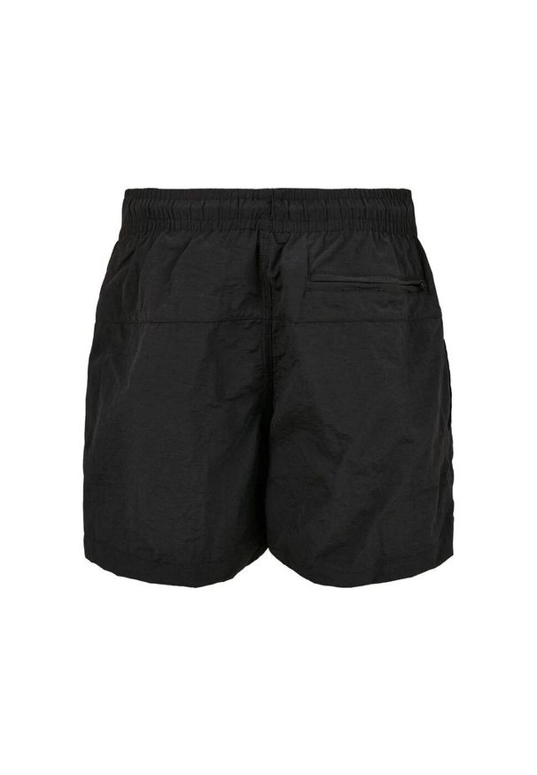 Urban Classics - Spodenki Kąpielowe Chłopięce Gładkie. Kolor: czarny. Wzór: gładki