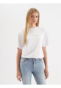 Selected Femme T-Shirt 16085609 Biały Loose Fit. Kolor: biały