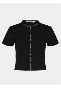 Calvin Klein Jeans T-Shirt Logo J20J223093 Czarny Slim Fit. Kolor: czarny. Materiał: bawełna #6