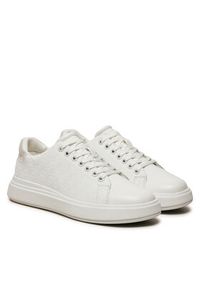 Calvin Klein Sneakersy Cupsole Lace Up Mono HW0HW02445 Biały. Kolor: biały. Materiał: skóra #5