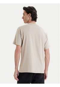 Versace Jeans Couture T-Shirt 80GAHT01 CJ00T Beżowy Regular Fit. Kolor: beżowy. Materiał: bawełna #5