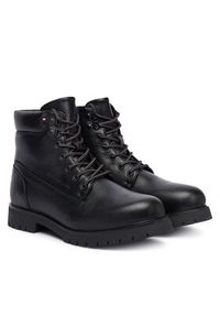 TOMMY HILFIGER - Tommy Hilfiger Trapery Flex Th Outdoor Rs FM0FM05600 Czarny. Kolor: czarny. Materiał: skóra #4
