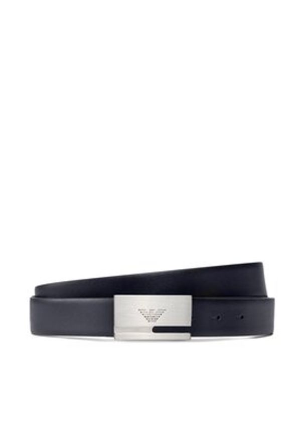 Emporio Armani Pasek Męski Y4S498 YLP4E 81519 Czarny. Kolor: czarny. Materiał: skóra