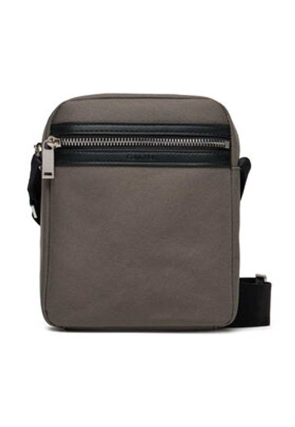 Calvin Klein Saszetka Contrast Reporter LV04D3175G Szary. Kolor: szary. Materiał: materiał