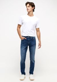 Mustang - Męskie Spodnie Jeansowe MUSTANG Orlando Slim Denim Blue 1013708 5000 783