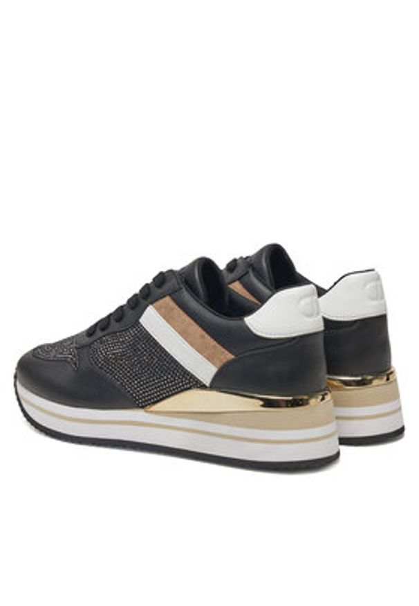 TwinSet - TWINSET Sneakersy 242TGT18A Czarny. Kolor: czarny. Materiał: skóra