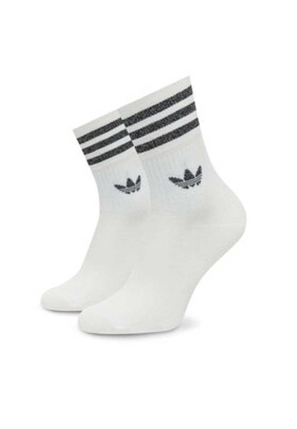 Adidas - adidas Skarpety długie Glt Crew HC9561 Biały. Kolor: biały. Materiał: bawełna, materiał