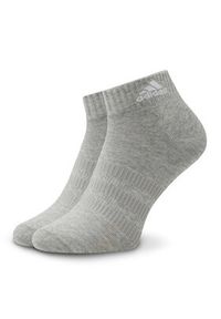 Adidas - adidas Skarpety krótkie Thin and Light Ankle Socks 3 Pairs IC1283 Szary. Kolor: szary. Materiał: bawełna #3