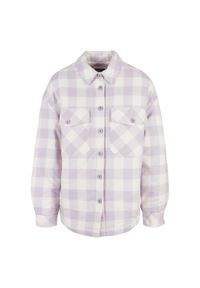 Damska koszula flanelowa Urban Classics Padded. Kolor: fioletowy, wielokolorowy, biały #1
