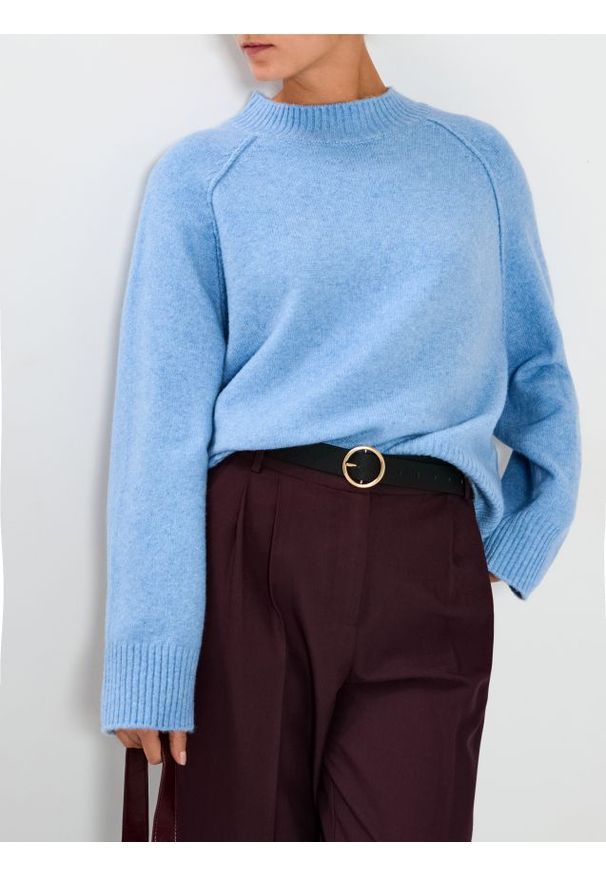 Sinsay - Sweter basic - niebieski. Kolor: niebieski
