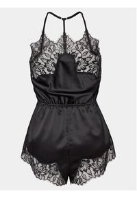 Hunkemöller Piżama Valerie 205005 Czarny Regular Fit. Kolor: czarny. Materiał: syntetyk #4