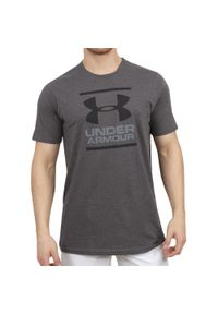 Under Armour - Koszulka fitness męska UNDER ARMOUR GL Foundation z krótkim rękawem. Kolor: szary, wielokolorowy, czarny. Materiał: poliester, bawełna. Długość rękawa: krótki rękaw. Długość: krótkie. Sport: fitness #1