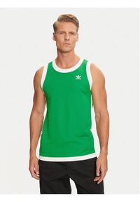 Adidas - adidas Tank top adicolor IZ2452 Zielony Oversize. Kolor: zielony. Materiał: syntetyk #1