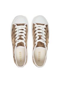Guess Trampki FLJJZ4 FAL12 Beżowy. Kolor: beżowy. Materiał: materiał #2