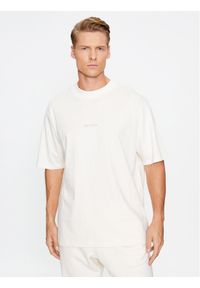 New Balance T-Shirt Athletics Linear T-Shirt MT33560 Beżowy Regular Fit. Kolor: beżowy. Materiał: bawełna #1