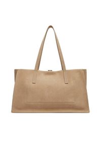 Calvin Klein Torebka K60K612982 Beżowy. Kolor: beżowy. Materiał: skórzane, zamszowe