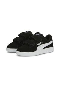 Puma - Niemowlęce sneakersy Smash 3.0 Suede PUMA Black White. Kolor: czarny, wielokolorowy, biały. Model: Puma Suede. Sport: bieganie #1