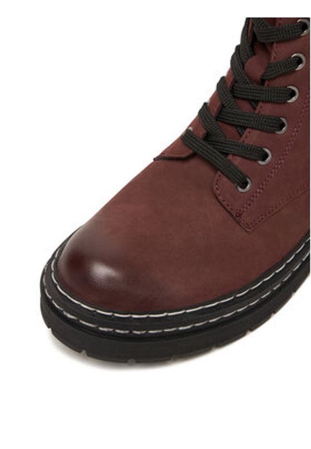 Lasocki Trzewiki CEO-WI23-MICHAELA-02 Bordowy. Kolor: czerwony. Materiał: skóra, nubuk