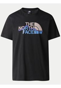 The North Face T-Shirt Mountain Line NF0A87NT Czarny Regular Fit. Kolor: czarny. Materiał: bawełna