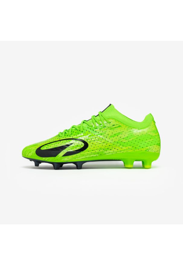 KIPSTA - Buty piłkarskie Kipsta CLR Elite FG Green Storm edycja Antoine Griezmann. Kolor: zielony. Materiał: materiał, skóra. Szerokość cholewki: normalna. Sport: piłka nożna