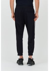 Armani Exchange - ARMANI EXCHANGE Granatowe męskie spodnie dresowe, Rozmiar L. Kolor: niebieski. Materiał: dresówka #5