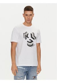 Karl Lagerfeld Jeans T-Shirt 241D1708 Czarny Regular Fit. Kolor: czarny. Materiał: bawełna