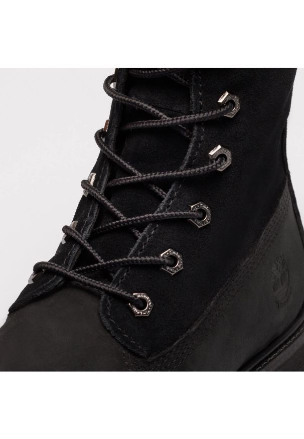Timberland - TIMBERLAND Authentics Teddy Fleece W Botki damskie. Okazja: na spacer. Zapięcie: sznurówki. Kolor: czarny. Materiał: guma, polar, skóra. Szerokość cholewki: normalna. Sezon: zima. Styl: elegancki, klasyczny