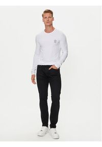 VERSACE - Versace Longsleeve AUU01007 1A10011 Biały Regular Fit. Kolor: biały. Materiał: bawełna. Długość rękawa: długi rękaw #5