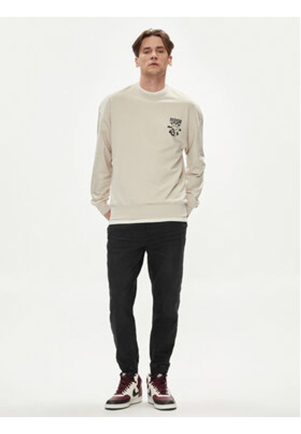 Jack & Jones - Jack&Jones Joggery Gordon 12249140 Czarny Tapered Fit. Kolor: czarny. Materiał: bawełna