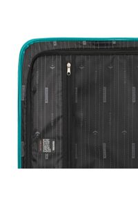 Wittchen - Średnia walizka z ABS-u tłoczona. Kolor: turkusowy. Materiał: guma. Wzór: geometria. Styl: klasyczny #7