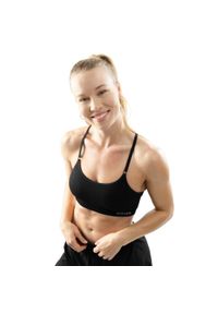 SIROKO - Damski bezszwowy biustonosz sportowy Fitness Siroko Ness. Kolor: czarny. Materiał: materiał, tkanina. Sport: fitness #1