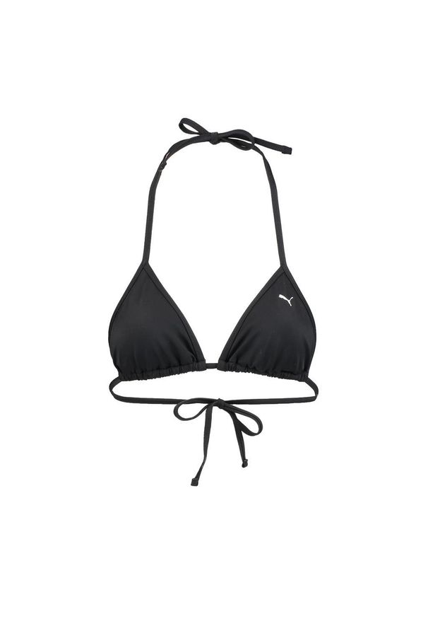 Damska góra od bikini Puma w kształcie trójkąta w kolorze czarnym. Kolor: czarny. Materiał: poliester
