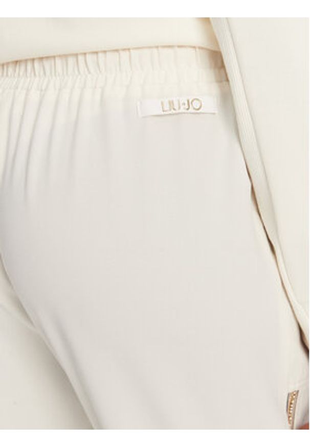 Liu Jo Sport Spodnie materiałowe TA5140 TS423 Biały Regular Fit. Kolor: biały. Materiał: syntetyk. Styl: sportowy