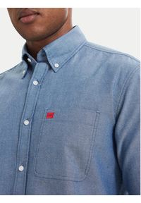 Hugo - HUGO Koszula Evito 50479302 Niebieski Slim Fit. Kolor: niebieski. Materiał: bawełna #4