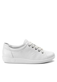 ecco - ECCO Sneakersy Soft 2.0 20650301007 Biały. Kolor: biały. Materiał: skóra #1