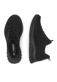 Rieker Półbuty M5352-00 Czarny. Kolor: czarny. Materiał: skóra #7