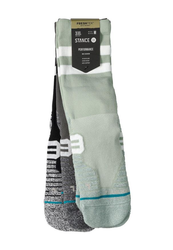 Skarpety biegowe Stance Franchise Crew 3 Pack. Kolor: wielokolorowy. Sport: joga i pilates