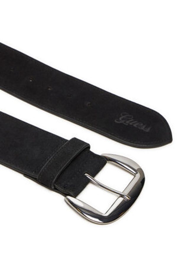 Guess Pasek Damski Thalia W4BZ18 L0VJ0 Czarny. Kolor: czarny. Materiał: zamsz, skóra