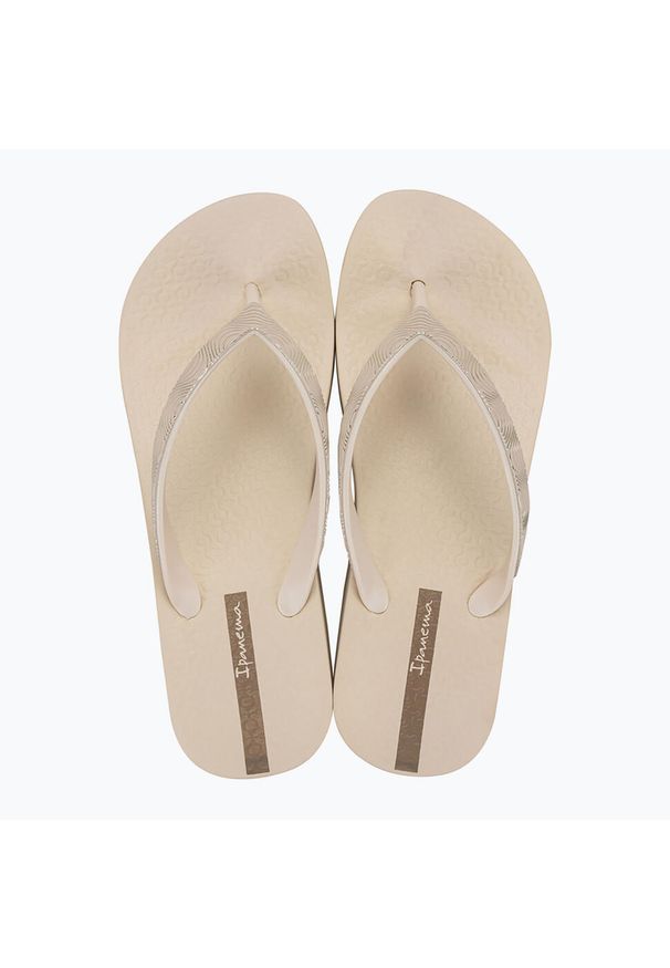 Japonki damskie Ipanema Mesh X Plat. Kolor: beżowy. Materiał: mesh