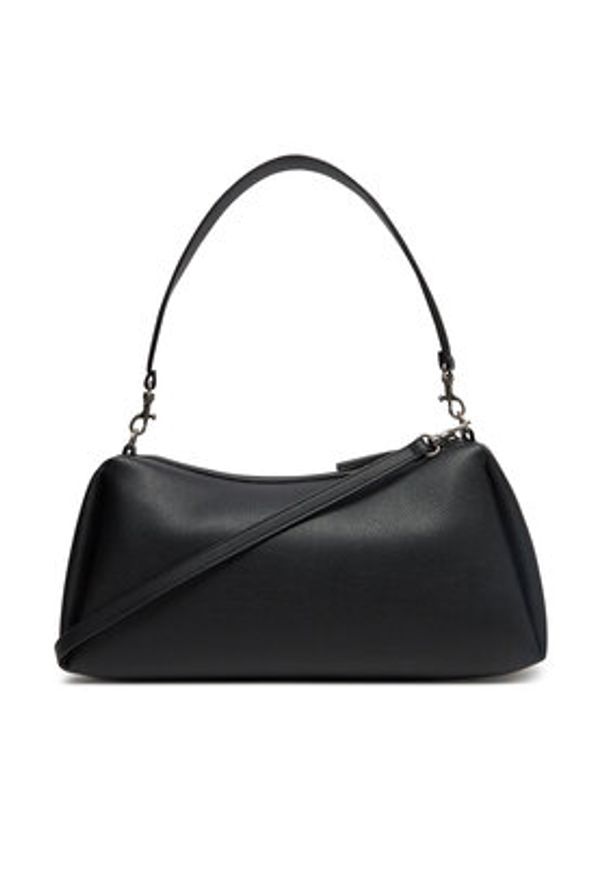 Calvin Klein Jeans Torebka Drop Lg Shoulder Bag LV04K3123G Czarny. Kolor: czarny. Materiał: skórzane