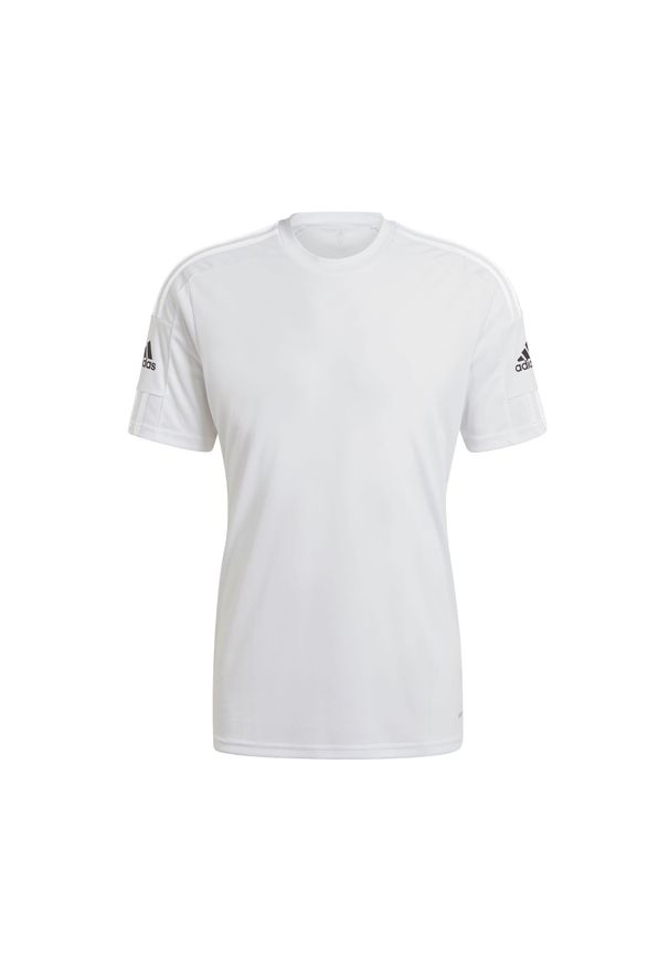 Adidas - Squadra 21 t-shirt 726. Kolor: biały. Materiał: materiał, poliester. Sport: piłka nożna, fitness