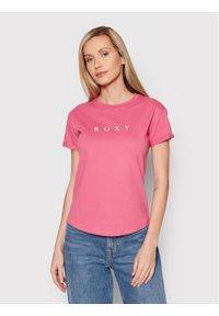 Roxy T-Shirt Epic Afternoon ERJZT05385 Różowy Regular Fit. Kolor: różowy. Materiał: bawełna