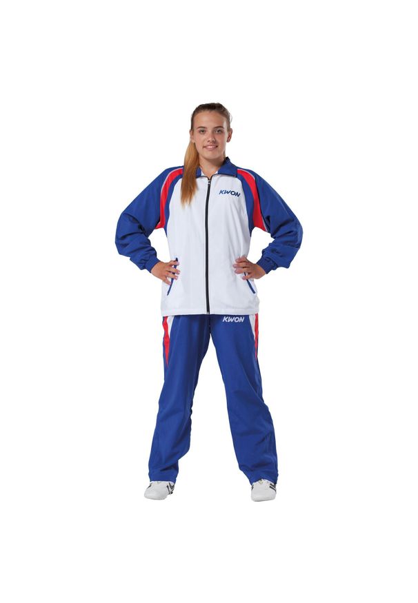 KWON - Dres Kwon Endurance. Kolor: biały, niebieski, wielokolorowy. Materiał: dresówka